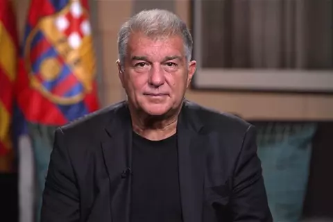 لابورتا يتحدث عن.. تدهور العلاقة مع ريال مدريد.. تألق مبابي.. وتسمية كامب نو بـ"ميسي"